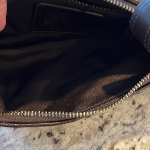 Coach purse, brown and beige, short handle, practically new. - Picture 9 of 10